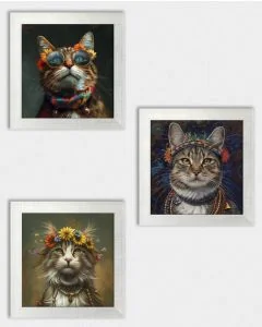 Posterset 'Hippycats C1' - 3 Poster