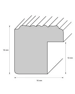 Holzrahmen D1610 Silber