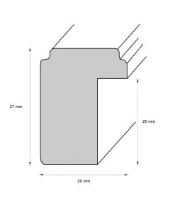 Holzrahmen D1650 Grün Platin