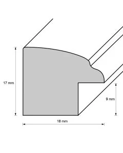 Holzrahmen D185 Rotbraun