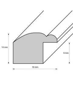 Holzrahmen D211 Braun-Natur