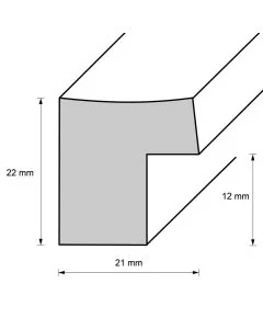 Holzrahmen D234 weiß