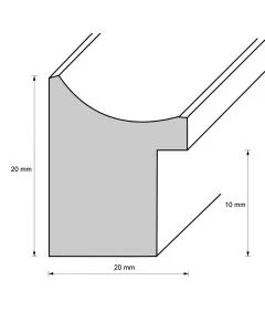 Holzrahmen D242 weiß