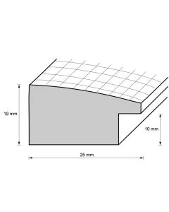 Holzrahmen D243 silber dunkel