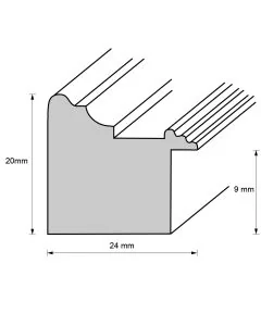 Holzrahmen D261 nussbraun matt