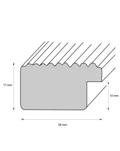 Holzrahmen D2800 Silber