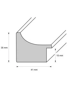 Holzrahmen D423 Silber