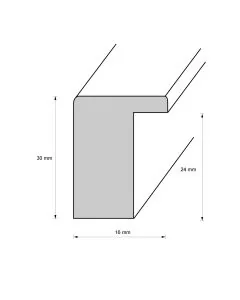 Holzrahmen M1530 grün