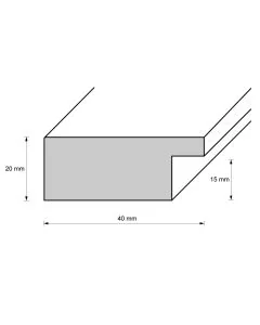 Holzrahmen M4020 Weiß