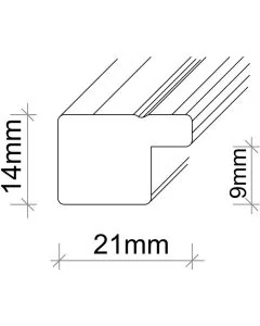 Kunststoffrahmen SL293 Silber