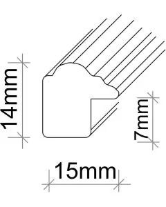 Holzrahmen SL375 Nuss