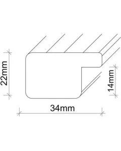 MDF-Rahmen SL713 Schwarz