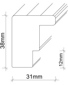 MDF-Rahmen SL926 Rot