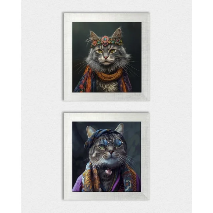 Posterset 'Hippycats B3' - 2 Poster