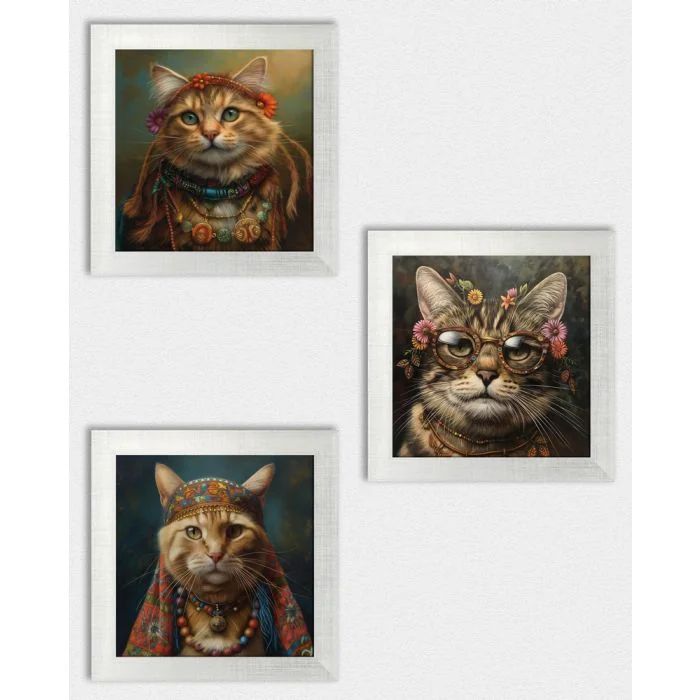 Posterset 'Hippycats C2' - 3 Poster