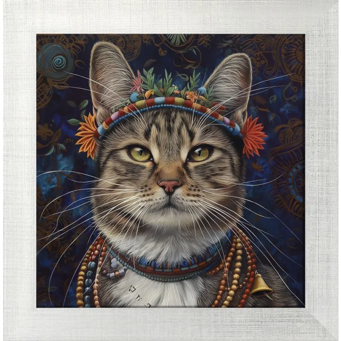 Poster mit Motiv 'Hippie Cat 3'