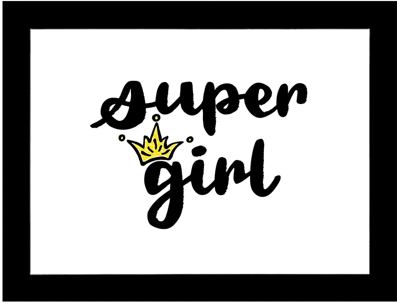 Bild mit Spruch „super girl“