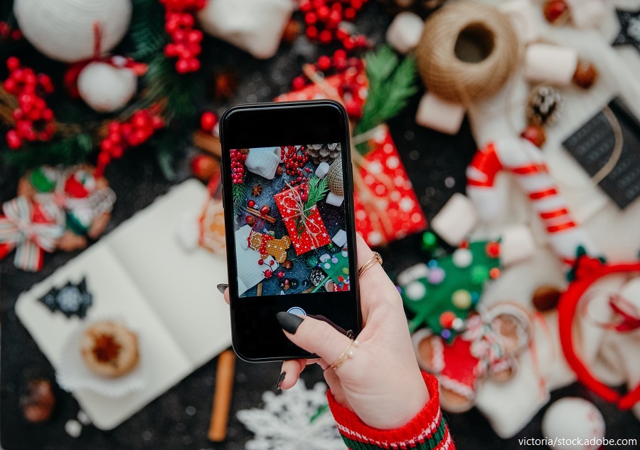 Weihnachtliche Aufnahme mit dem Handy